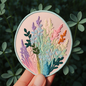 Thân thiện với môi hoa Twill thêu các bản vá lỗi cho Diy quần áo và may mặc trang trí - Product Image 2