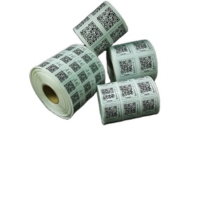 Low MOQ Cheap <strong>Custom</strong> Printing Paper Barcode QR Code Sticker <strong>Label</strong> Printing Shipping <strong>Label</strong> Roll