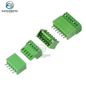 1 par 15EDG 2,54mm KF2EDG PCB conector de bloque de terminales de tornillo ángulo recto/enchufe de aguja recta enchufe de 2-12 pines - Product Image 6