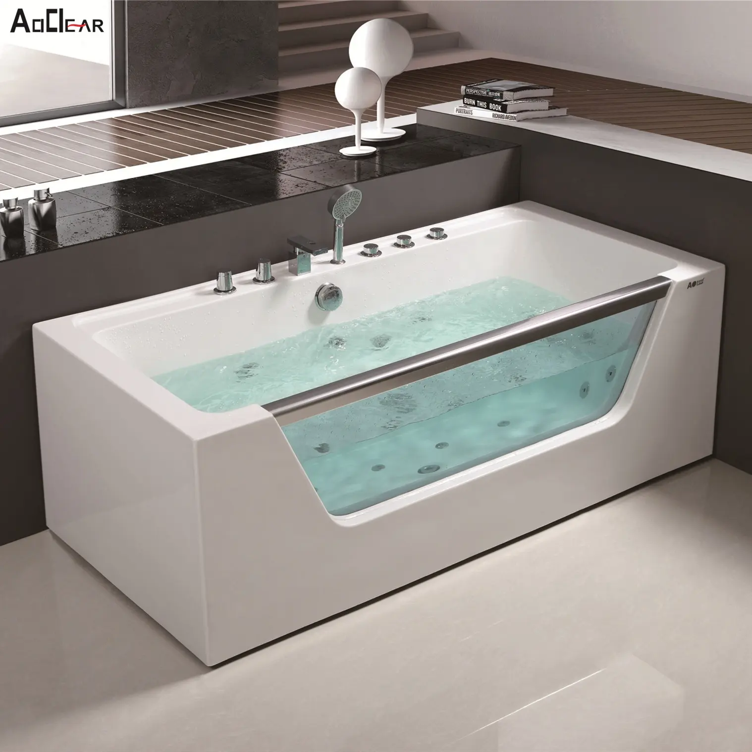 Bagno angolo bianco freestanding classico massaggio acrilico vasca da bagno prezzo per adulti