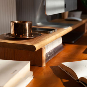 Tùy Chỉnh Tự Nhiên Cherry Gỗ Màn Hình Đứng, Rắn Gỗ Máy Tính Để Bàn Riser & Bàn Tổ Chức Kệ Cho Máy Tính, Nhà Văn Phòng Màn Hình Đứng - Product Image 5