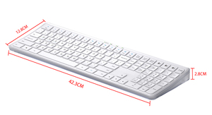 New Product Transparent Wireless Fullsize <strong>Keyboard</strong> German Pc <strong>Keyboard</strong> <strong>Computer</strong> Qwerty Wireless bluetooth <strong>Keyboard</strong> - Product Image 4