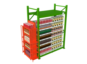 Thương mại Heavy Duty kim loại & gỗ Rack hiển thị cho siêu thị siêu thị tiện lợi hàng tạp hóa Trái Cây Rau cửa hàng thiết bị - Product Image 4