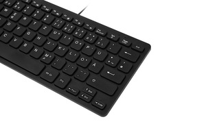 ドイツ語小型言語有線ミニキーボードUSBインターフェースデスクトップコンピュータミュート超薄型キーボード - Product Image 4