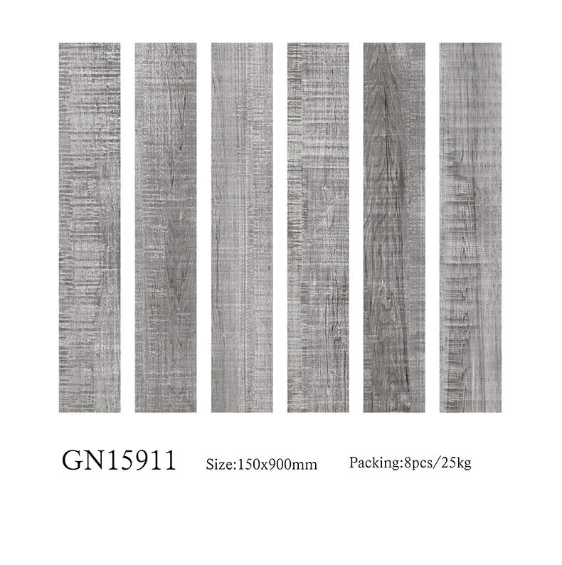 Hot sale  porcelain  wood texture floor tiles 150x900mm Grey color