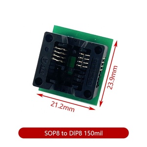 SOIC8 <strong>SOP8</strong> to DIP8 Wide-body Seat Wide 150/200mil <strong>Programmer</strong> Adapter <strong>Socket</strong> Blue SA602 IC Test Conversion Burner - Product Image 6