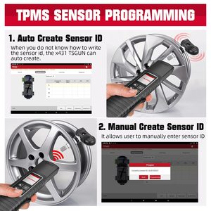 Avvia lo strumento di programmazione TPMS X431 X431TSGUN Reprogram sensore OE per il cambio del sensore dei pneumatici - Product Image 4
