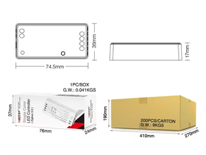 Controlador eSann Zigbee 1 canal de un solo color LED Controlador Zigbee 3,0 dimmer para el hogar LED Strip - Product Image 4