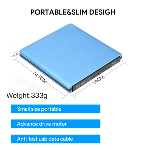 บลูเรย์ไดรฟ์ภายนอกแบบ USB 3.0 BD-R BD-ROM ซีดี/ดีวีดี RW 3D เครื่องเขียนบลูเรย์สำหรับแล็ปท็อปคอมพิวเตอร์พีซีออปติคัลไดรฟ์ - Product Image 5