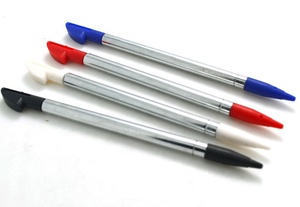 任天堂<span class=keywords><strong>3DS</strong></span> <span class=keywords><strong>XL</strong></span> LL游戏配件金属伸缩触控笔短可调可伸缩笔