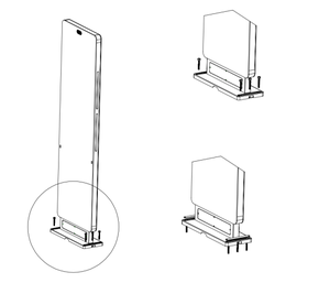Allarme 5 metri a lungo raggio UHF RFID Tag Reader integrato portale di transizione accesso Reader Gate - Product Image 3