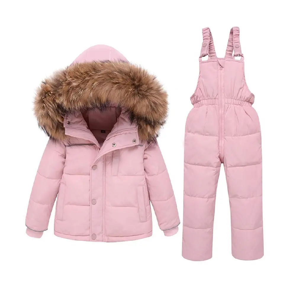 ÉCHANTILLON GRATUIT Offre Spéciale bavoirs personnalisés pour bébé veste doudoune d'hiver tenue de ski pour enfants habit de neige d'hiver pour enfants