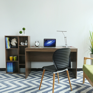 Mesa de ordenador para el hogar, mueble de sala de estar, escritorio de madera Simple con estante - Product Image 5