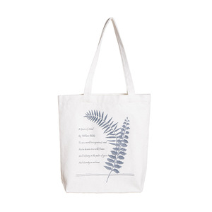Bolso de hombro con estampado de lona transfronterizo para estudiantes, Tutorial de Arte de literatura simple, bolsa de almacenamiento de compras para niños - Product Image 6
