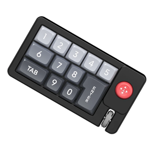 Mini Teclado mecánico K810, teclado con cable, 12 teclas, definición Macro, teclado personalizado, teclados numéricos RGB
