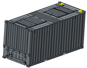 ISO BULK 20FT 35T 32Tオープントップドライバルク容器小麦小麦粉食品豆肥料化学穀物容器