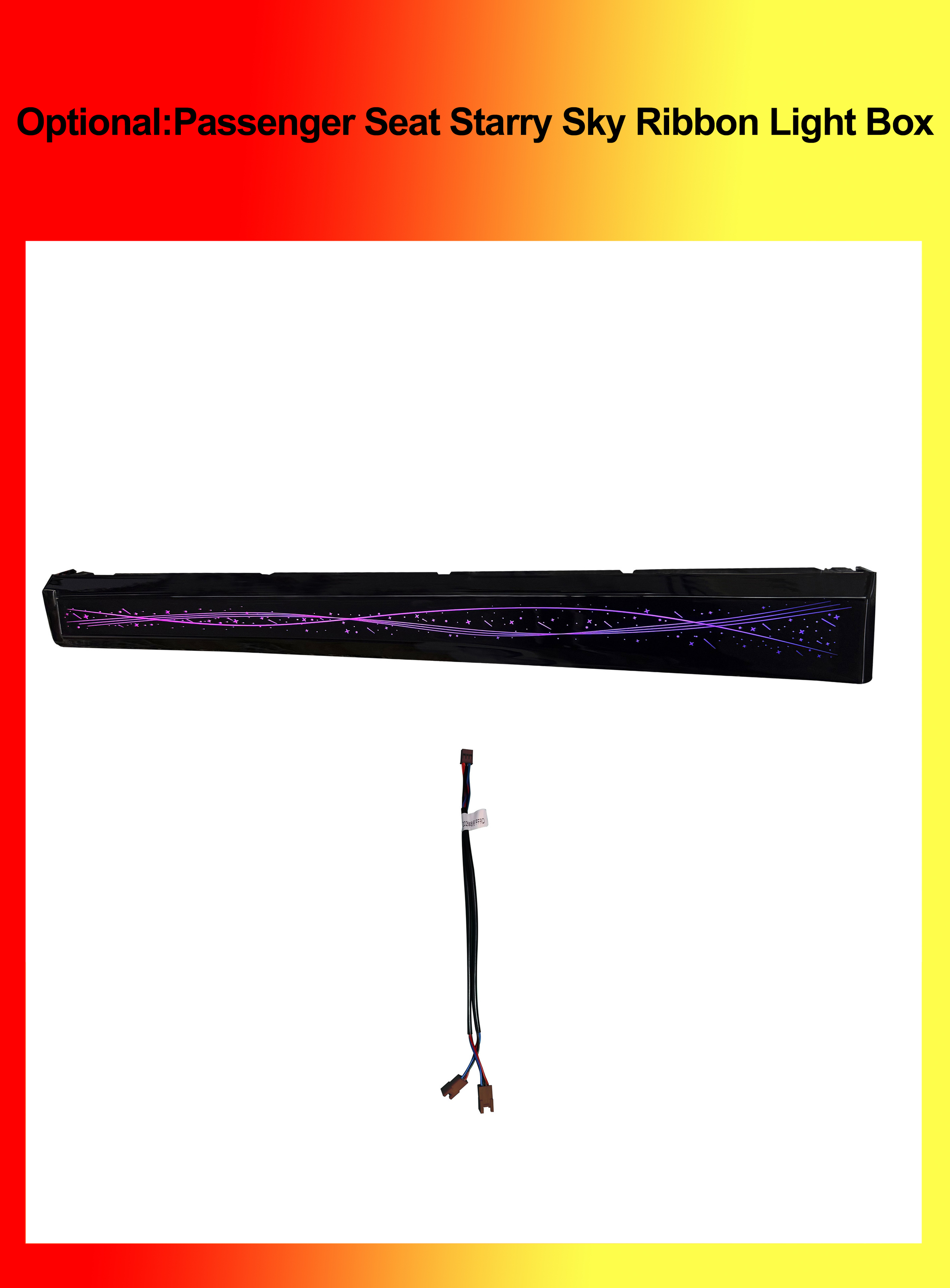 Optional: Passenger Seat Starry Sky Ribbon Light Box