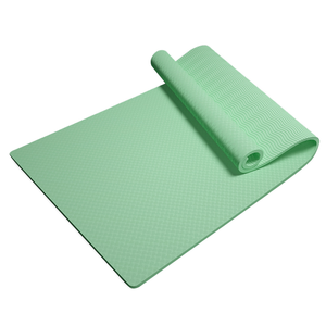 OEM kalın 6mm TPE spor matı kaymaz özel Logo Yoga ve Pilates egzersiz matı ev kullanımı için özel renklerde mevcuttur - Product Image 1