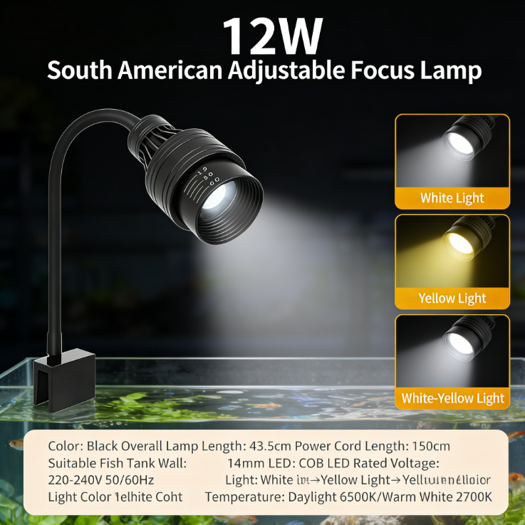 Lumière blanche/jaune 12 W