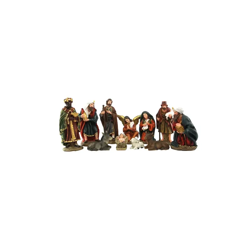 CALIENTE artesanías hechas a mano personalizadas Jesús nacido estatuilla conjunto resina Belén estatuilla