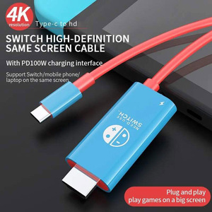 工厂便宜的4k电视投影屏幕保护器高清电视转换数据线，带快速充电端口