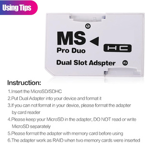 Microsd Micro SDHC Adapter Duo Pro Memory Stick Chuyển Đổi Cho PSP 1000 2000 3000 Kép Khe Cắm Adapter - Product Image 5