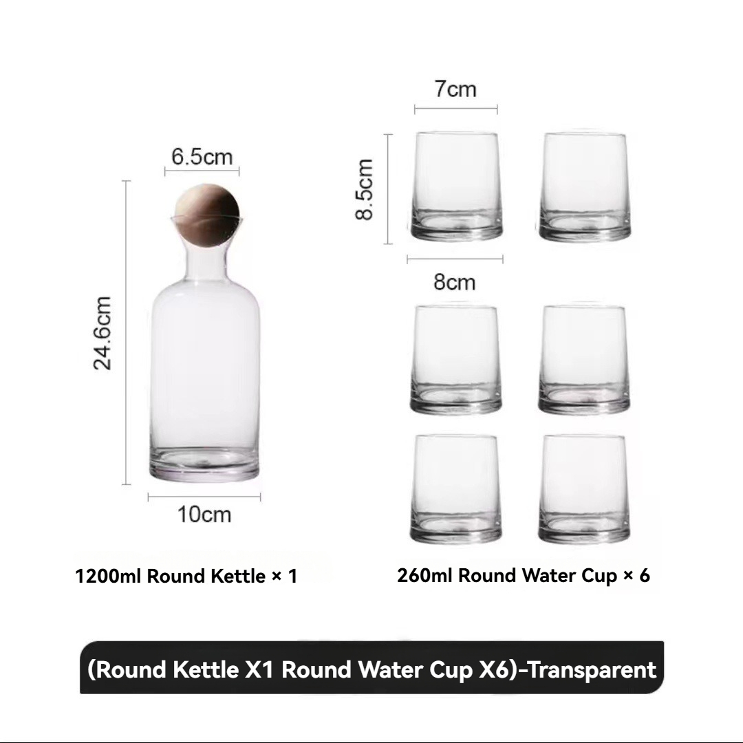 Transparent-1 Kettle+6 Cups