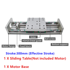Kit CNC de eje actuador lineal, rieles deslizantes lineales con HGR20 HGH20CA para motor nema 23 34 24 32, etapa lineal - Product Image 4