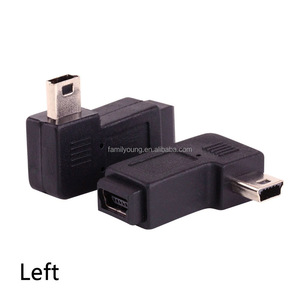 迷你USB 5针公母扩展适配器90度左右倾斜迷你USB连接器适配器 - Product Image 5