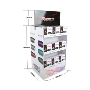 Tùy Chỉnh Loa Không Dây 2 Side Tông Hiển Thị Sàn Kệ Cửa Hàng Pallet Hiển Thị Chuột Sóng Hiển Thị Các Tông Đứng - Product Image 3