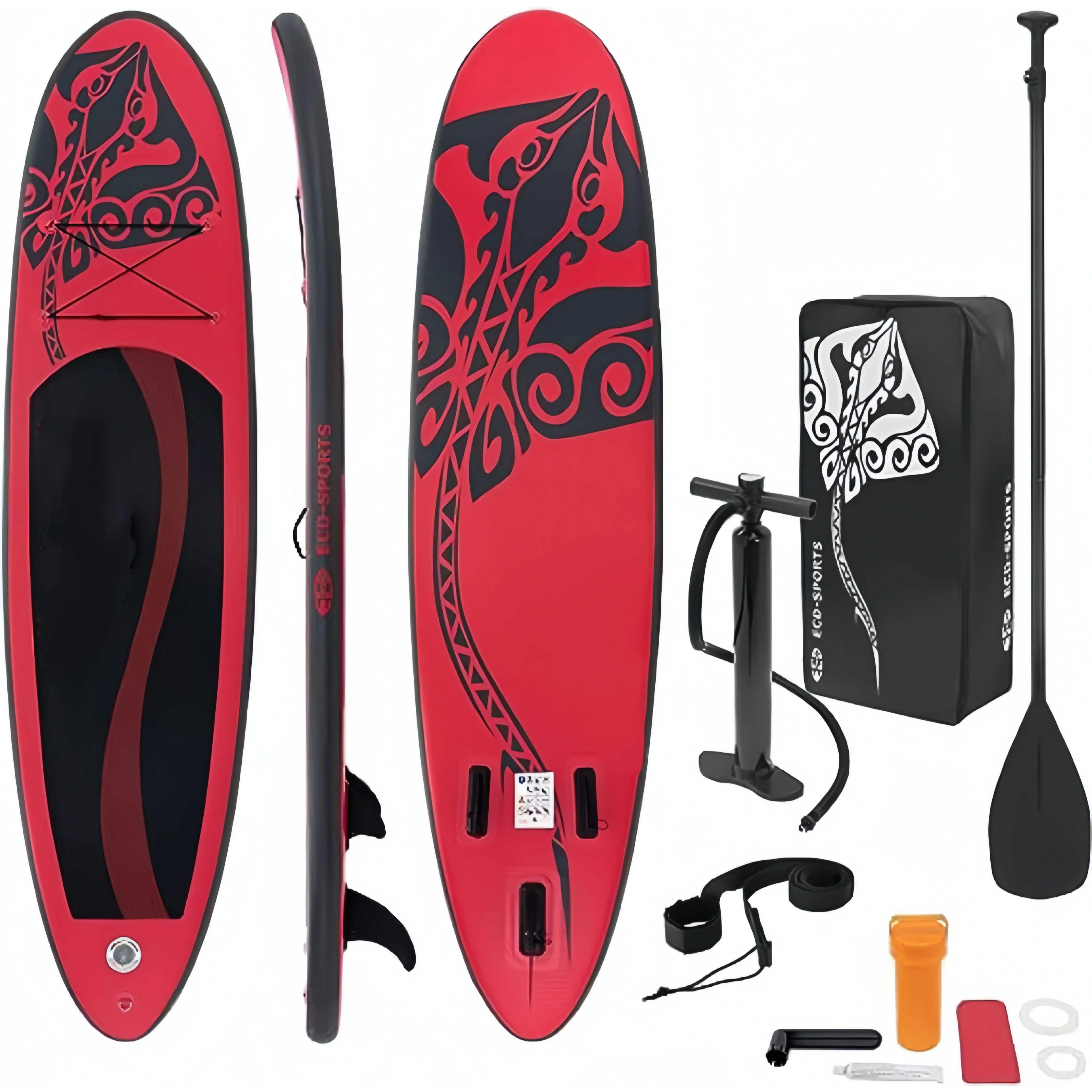 Vente chaude gonflable extérieur planche de surf doux planche de surf planche de surf simple debout planche de surf avec tous les accessoires