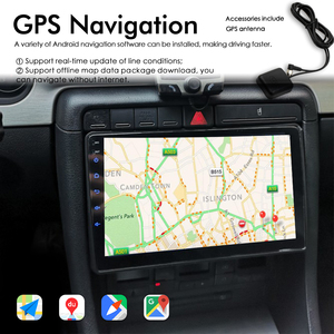 Audi A4 B5 S4 RS4 için Android dokunmatik ekran 2002-2008 navigasyon GPS Stereo Carplay araba radyo multimedya Video oynatıcı başkanı ünitesi - Product Image 6