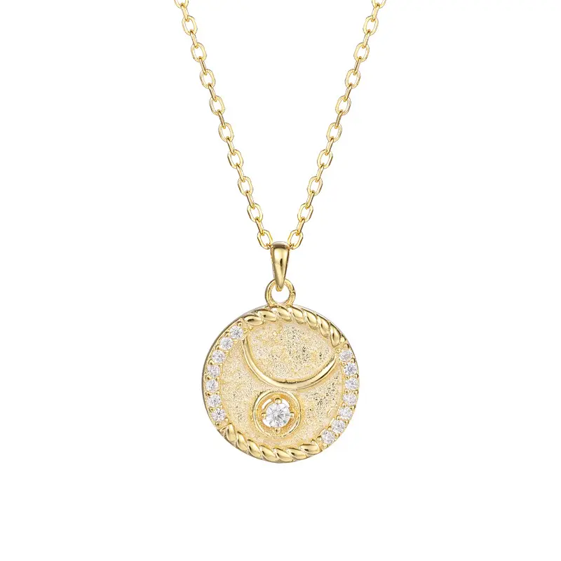 Collier en argent 925 avec signe du zodiaque, Horoscope astrologie, pour femmes, pendentif de déclaration
