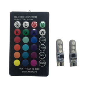Uzaktan kumanda ile T10 LED stroboskop genişlik ampul RGB LED ampul - Product Image 1
