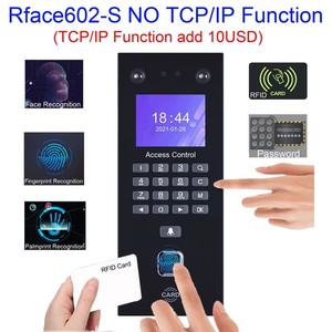 2,8 pulgadas LCD TCP/IP USB biométrico 3000 huella dactilar Dispositivo de Control DE ACCESO facial Sistema Soporte 125Khz tarjeta RFID máquina de asistencia
