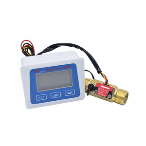 Medidor de flujo de agua digital LCD con pantalla de temperatura Totalizador de sensor de flujo de interfaz G1/2 "con función de grabación de tiempo - Product Image 4