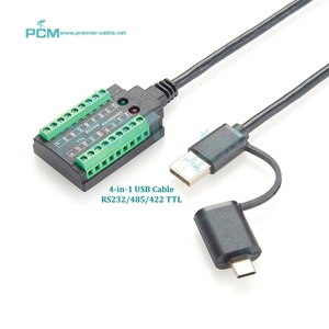 4-in-1 Typ C USB A zu RS232 RS485 RS422 TTL Serial Converter Programm kabel USB zu RS232, USB zu RS485, USB zu RS422, USB zu TTL - Product Image 1