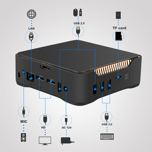 Ranboda OEM Ak3v Mini bilgisayar üçlü görüntüler Apollo göl N3350 J3455 8GB 128GB Linux Win 10 Mini PC - Product Image 5