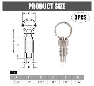 Có thể thu vào khóa pin với vòng kéo mùa xuân-nạp chỉ số pit tông - Product Image 4