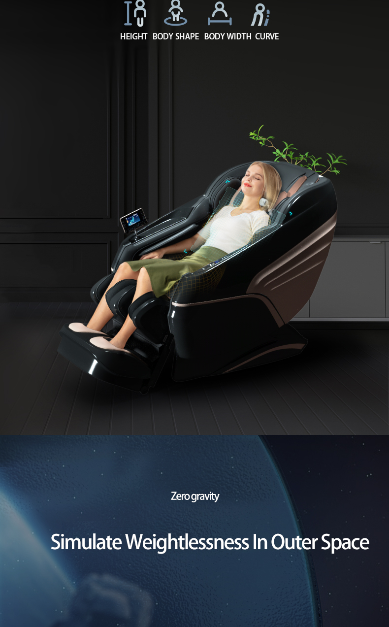 Jare S500 New Massage Chair Buttocks Vibrator Zero Gravity Recliner Chair Wholesale Price 4D Full Body Massage Chair