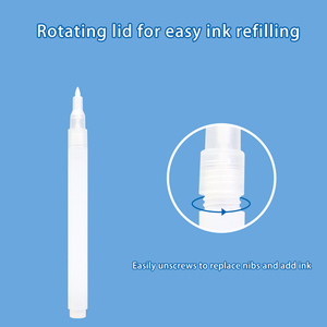 Clear Empty Acrylic Permanent <strong>Marker</strong> Fine <strong>Nib</strong> <strong>Chisel</strong> <strong>Nibs</strong> Acrylic Fiber <strong>Nibs</strong> Squeezable Refillable Multi-Tips Empty <strong>Marker</strong> Tube - Product Image 3