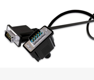 OEM RS232串行电缆DB9连接器公母9针串行电缆组件定制各种DB DB15 DB25 DB37 DB44