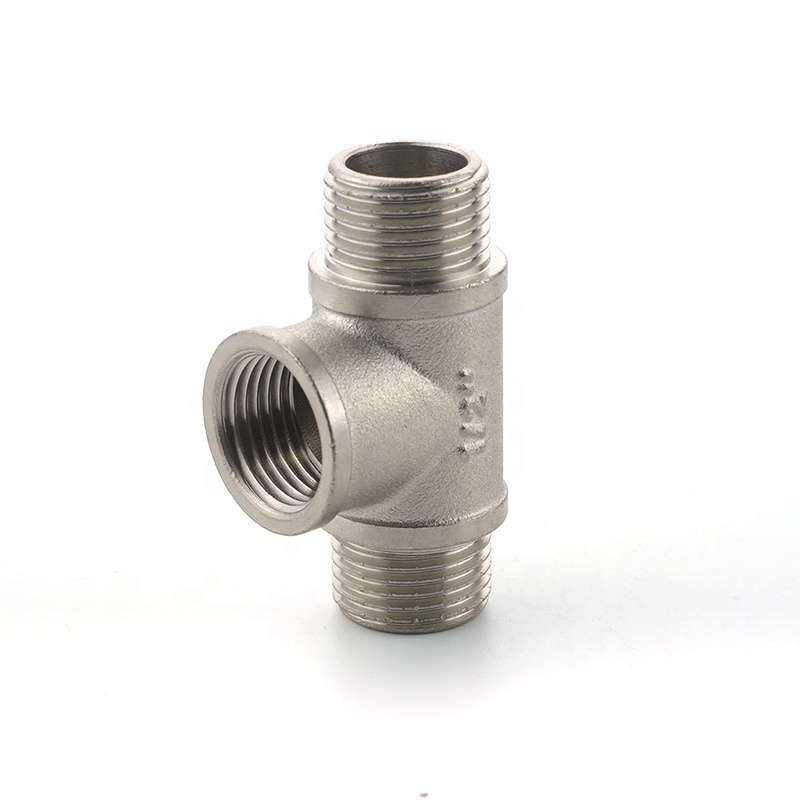 Newest sale male threaded brass joint tee tap water pipe fittings T joint fittings
