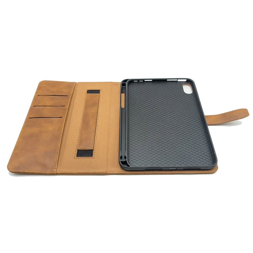 Nuova pelle Pu con supporto Design Oem per custodia Ipad