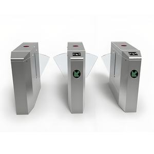 Automatisches Drehkreuz-Drehkreuz mit Klappen klappe für effiziente Zugangs kontrolle Für die Zugangs kontrolle der U-Bahnstation - Product Image 1
