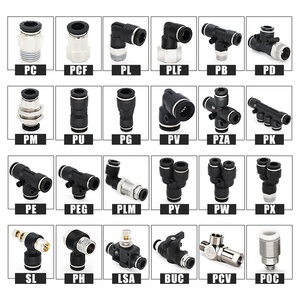 Pneumatic Plastic Fittings Hot Sale PU PE PY PV PZA PK PEG PG <strong>PW</strong> Pipe Fittings 4mm 6mm 8mm 10mm 12mm 14mm 16mm <strong>Tube</strong>