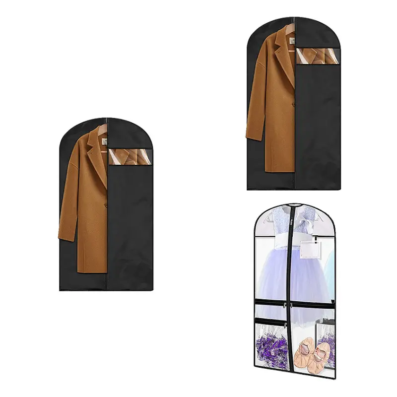 custom Large capacity Waterproof Travel Hanging Suitcase Suit, Leather Women Duffle Garment Bags With Shoe Pouch/