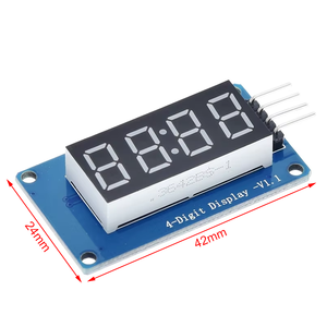 TM1637 LED-Anzeige modul für Arduino 7 Segment 4 Bits 0,36 Zoll Uhr RED Anode Digital Tube Four Serial Driver Board Pack