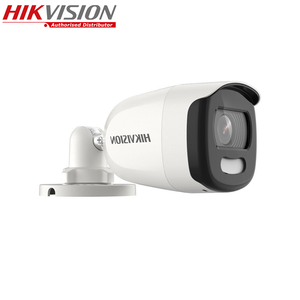 Hikvision กล้องวงจรปิด CCTV ทรงกระบอกขนาดเล็ก5 MP ของแท้ DS-2CE10HFT-F28 24/7ภาพสีเต็มรูปแบบระยะ20ม. ภาพชัดเจนขนาด2.8มม. - Product Image 1