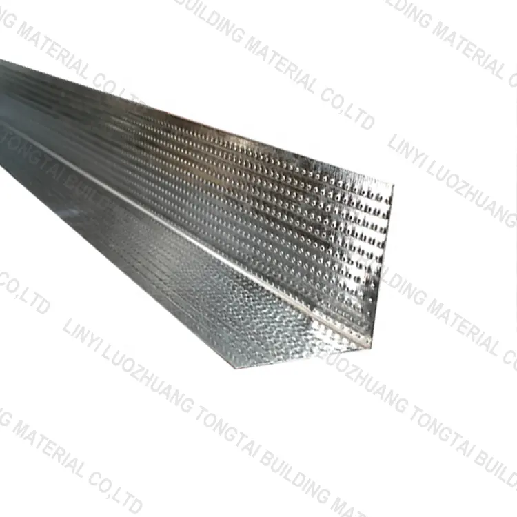 Système de plafond en acier galvanisé à bas prix Perle d'angle de mur de quille en acier léger